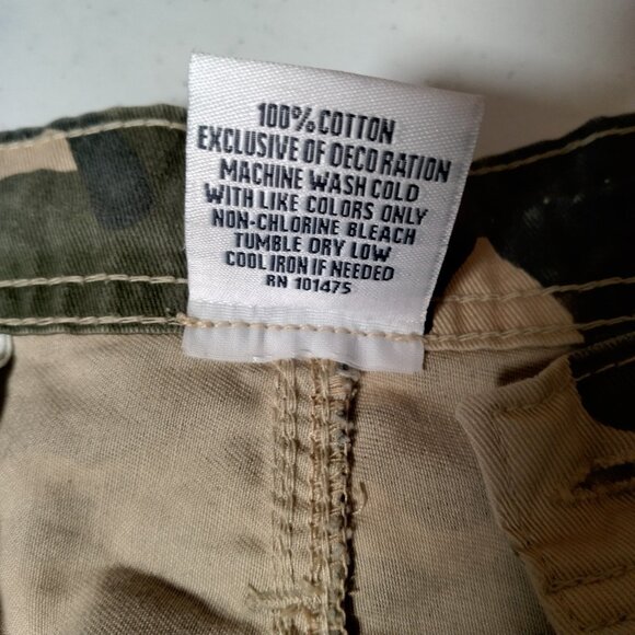 WVU Mountaineers Camo Cargo Shorts J America L Woodland Camouflage West Virginia - Picture 10 of 13